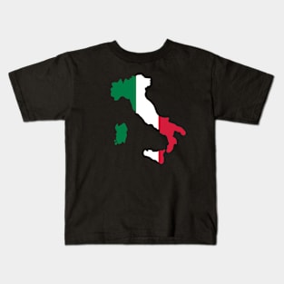 Italian Flag Italy Map Kids T-Shirt